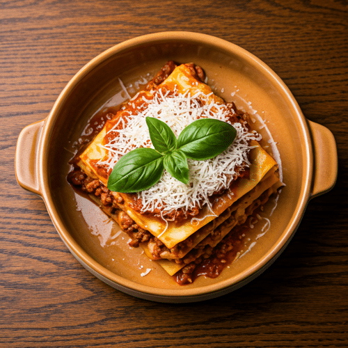 Lasagna della casa fresca