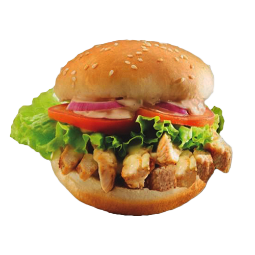 Cheesy chicken burger