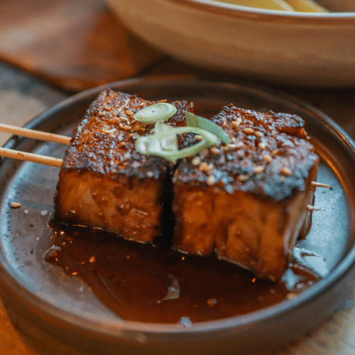 2 porkbelly Satay