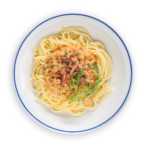 Pasta Bocca met spek