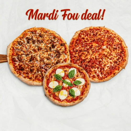 2 grandes Pizza's = 1 Pizza Margherita (Small) offerte