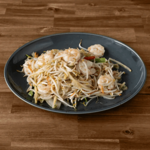 Chop shoy met garnalen