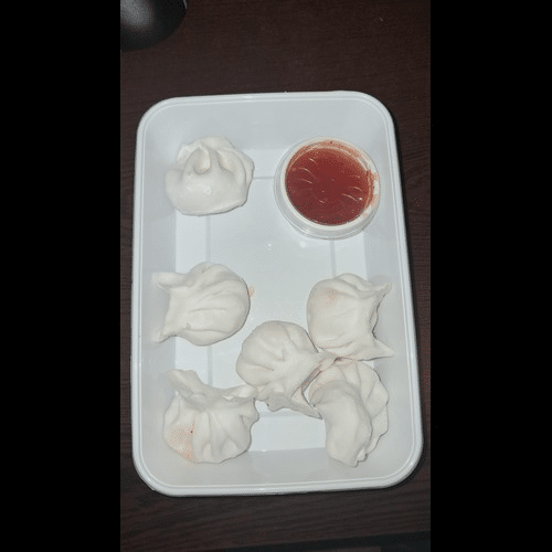 Gestoomde garnalen dumplings