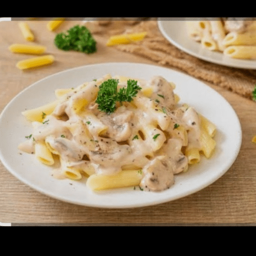 Pâtes aux champignons