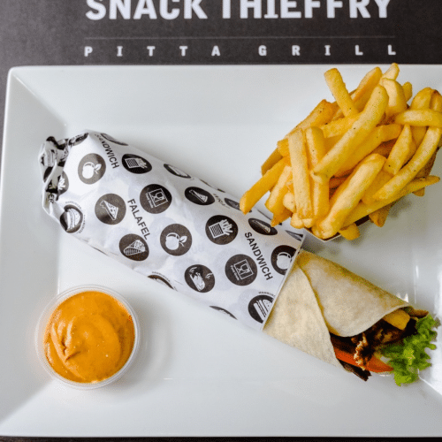 Dürüm kefta piquant frites à part choix de supplément