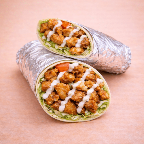 Durum chicken strips met frietjes