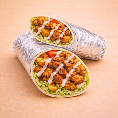 Durum chicken strips met frietjes