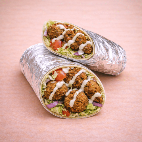 Grote dürüm falafel