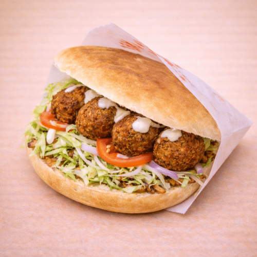 Kleine pitta falafel