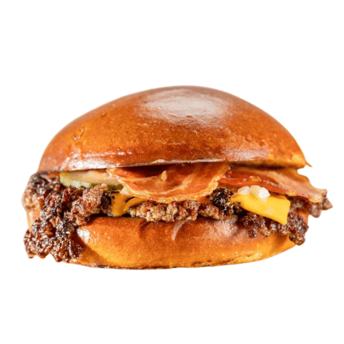 Pain brioché beef bacon burger