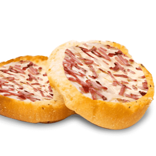 Pains à l'ail lardons fromage