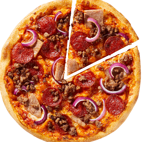 Pizza barbecue meat lovers