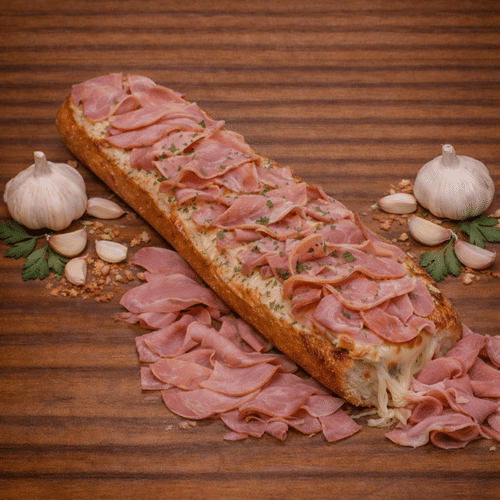 L.baguette kaas en ham