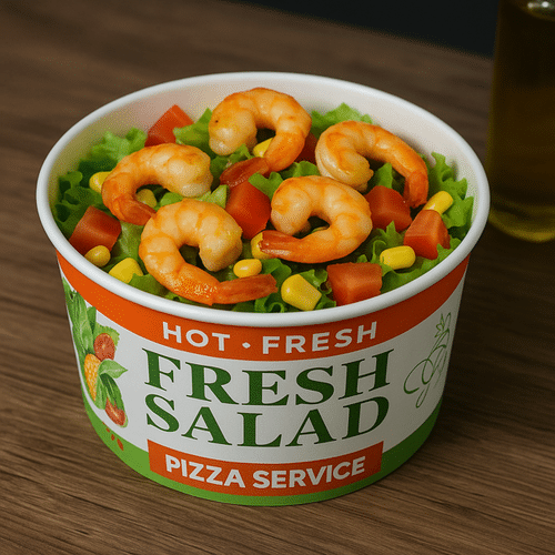 Salade mix scampi