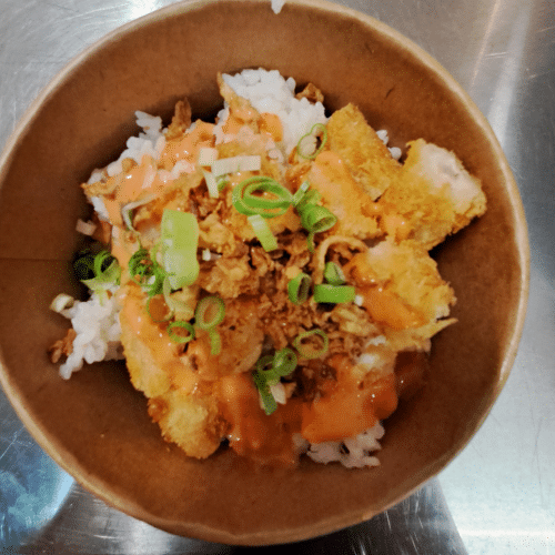 Poke bowl  Donburi Tempura Crevette