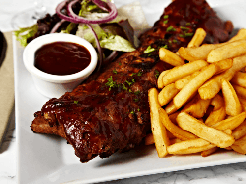 Boston Steak House Rogier Saint Josse Ten Noode American Grill Boston Spare Ribs Rump Steak