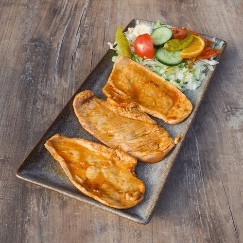 Gegrilde kippenfilet schotel