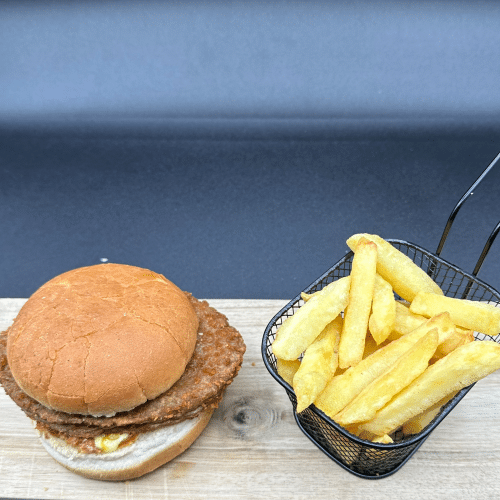 Bicky burger met friet