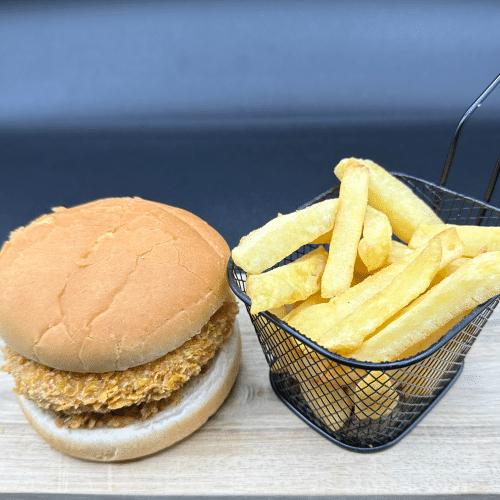 Bicky chicken met friet