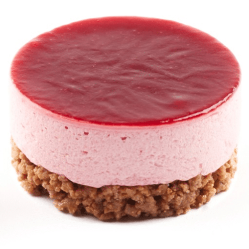 Raspberry mousse crumble