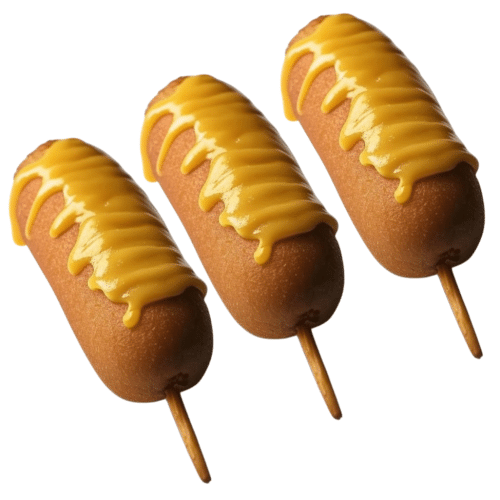 Triple Cheesy Corn Dogs