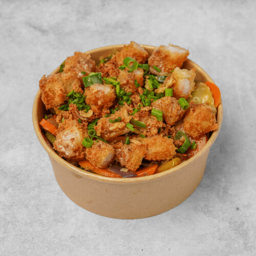 Donburi tempura scampi