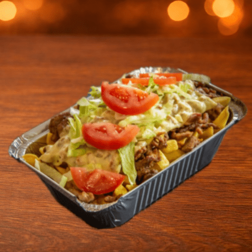 Kapsalon gemarineerde kip