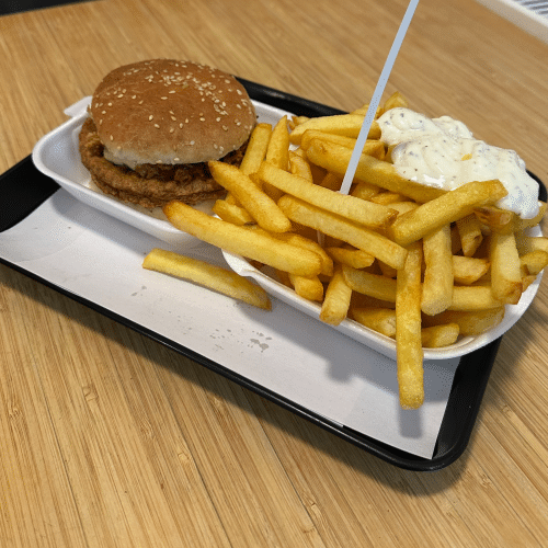 Bicky burger met frieten