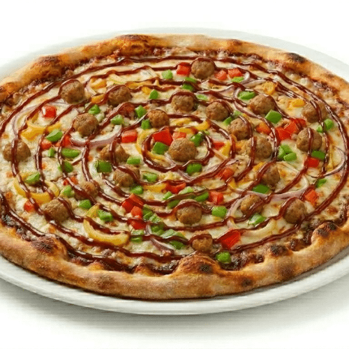 Pizza barbecue gehakt
