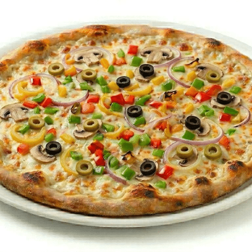 Pizza curry veggie