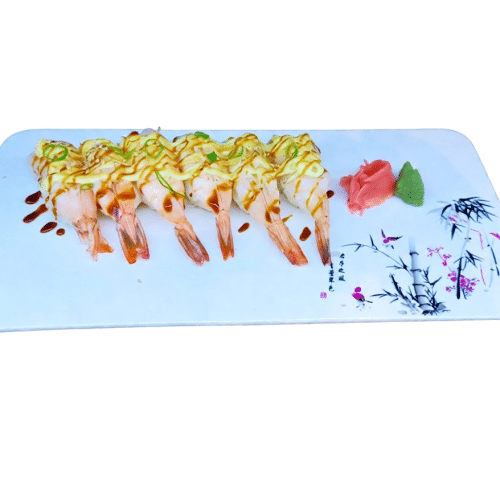 Gegrilde nigiri ebi (6 stuks)