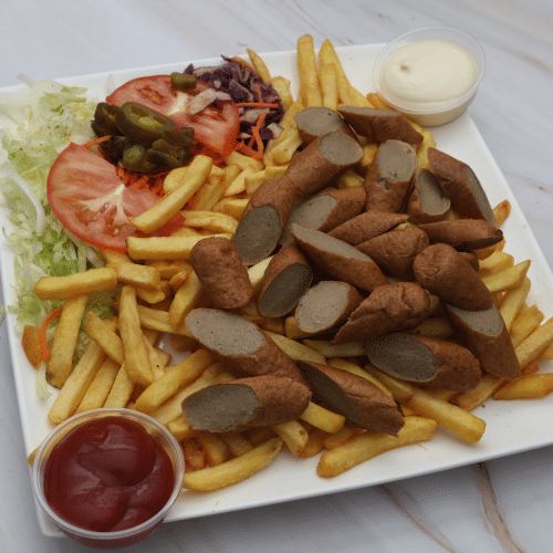 Frikandel schotel