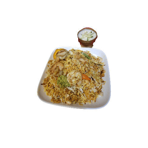 Scampi biryani (8 of 9 st.)