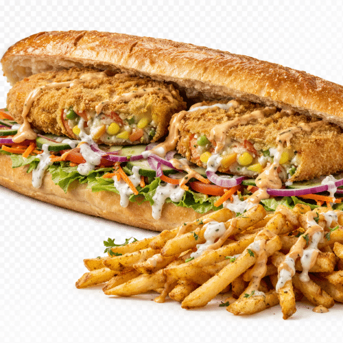 SANDWICH HAMBURGER VEGE