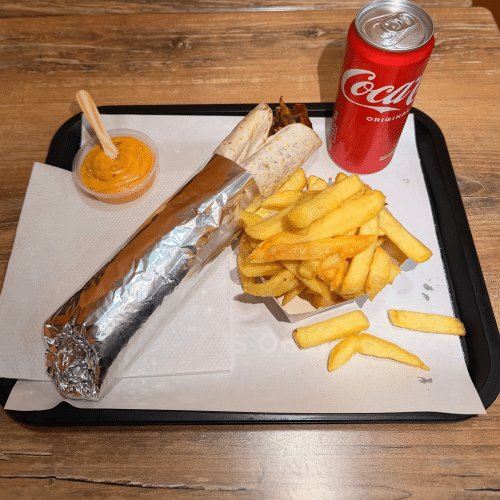 Menu durum pitta kebab