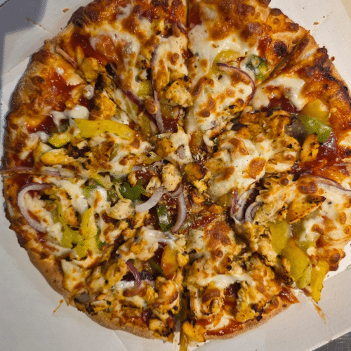 Pizza barbecue chicken