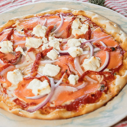 Pizza salmone