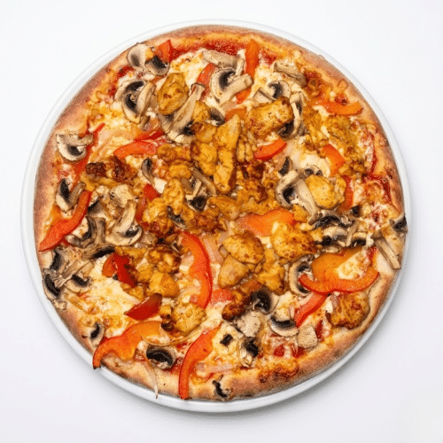 Pizza barbecue chicken