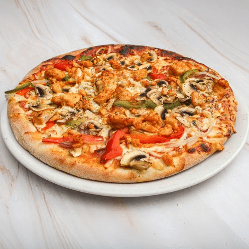 Pizza barbecue chicken