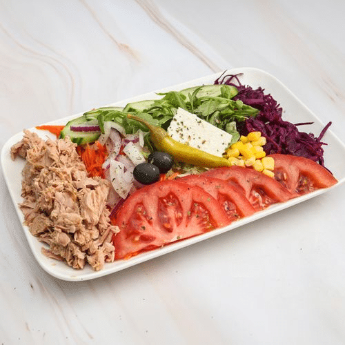 Salade mix met tonijn