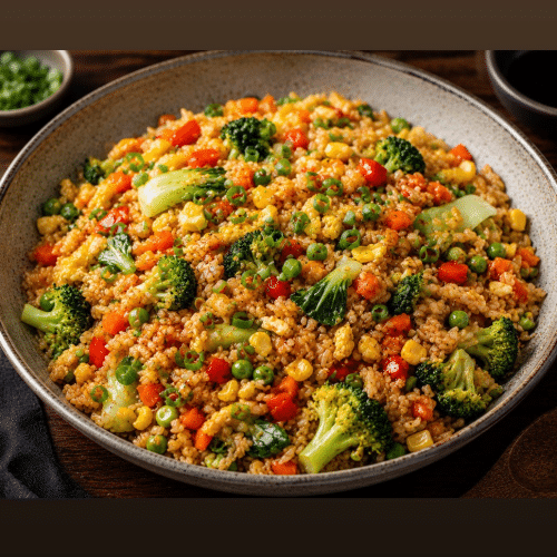 Gebakken rijst veggie