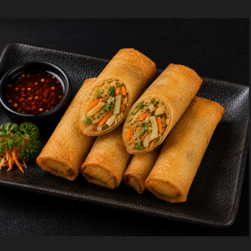 Huisbereide loempia veggie (4 stuks)