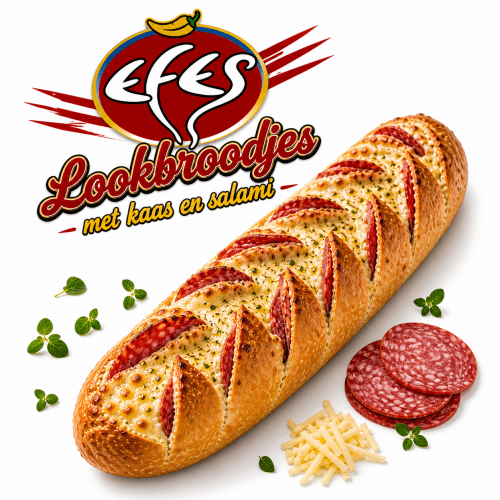 Lookbroodjes met kaas en salami