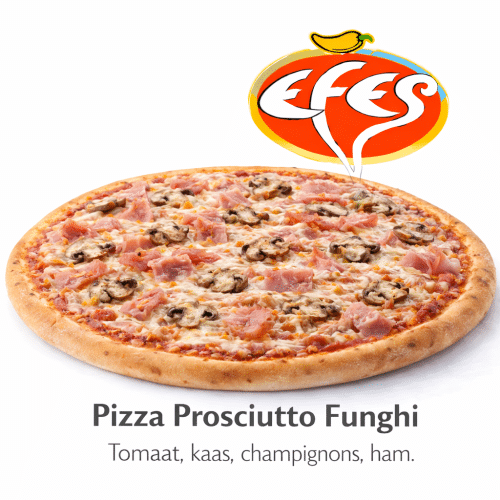 Pizza prosciutto funghi