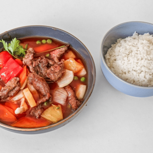 Boeuf à la sauce aigre-douce