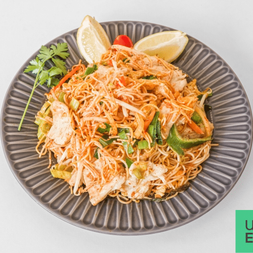 Nouilles sautées au poulet façon thai