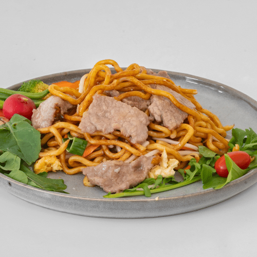 Udon sauté boeuf et légumes