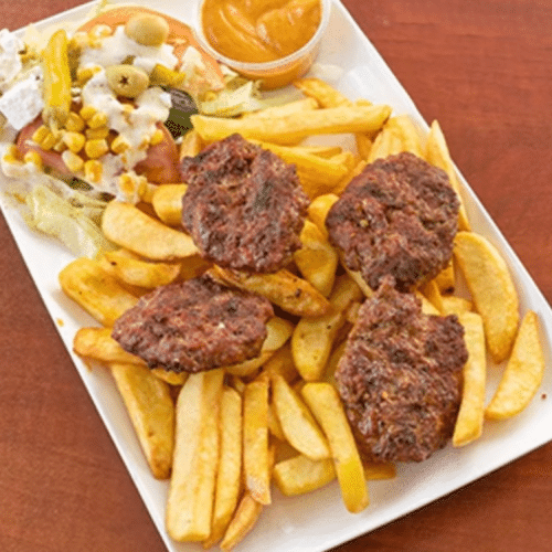Grande assiette (3 pièce kofte)