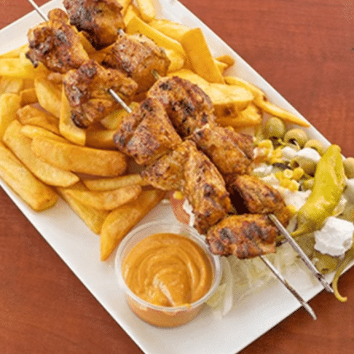 Grande assiette brochette (2piece poulet)