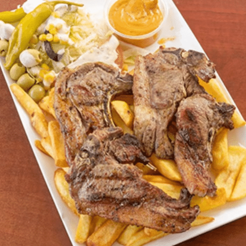 Grande assiette côte d'agneau